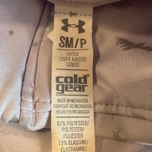 Under Armour ColdGear Cozy Shimmer 1/2 Zip Lilac Jacket Size Small - Picture 5 of 6